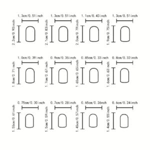 JZROCKER 24Pcs Square Press on Nails Glossy Designs French Fake Nails Acrylic False Nails,Artificial Nails Glues on Nails Women - Image 4