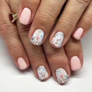 JZROCKER 24Pcs Square Press on Nails Glossy Designs French Fake Nails Acrylic False Nails,Artificial Nails Glues on Nails Women - Image 7