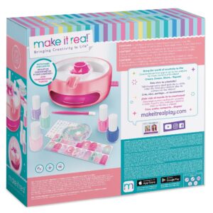 Make It Real: Light Magic Nail Dryer - Complete Nail Art Boutique, 12 Piece Set, At Home Manicure & Pedicure, Tweens & Girls, Dries Your Manicure In A Breeze, All-In-One Nail Kit, Kids Ages 8+ - Image 3
