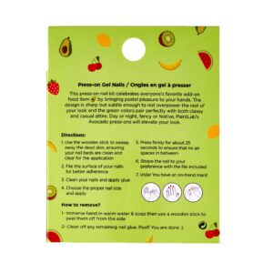 PaintLab Reusable Gel Press on Nails Kit, Almond Shape, Holy Guacamole Green, 30 Count - Image 8