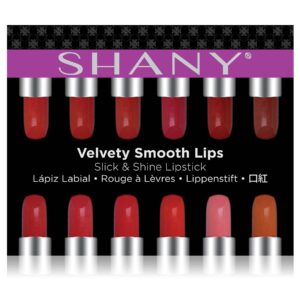 SHANY Slick & Shine Multi-Colored Lipstick Set - 12 Matte Lip Colors Long Lasting & Moisturizing Lip Shades In A Premium Packaging Gift Box with Vitamin E and Aloe Vera. - Image 9