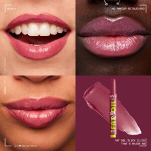 NYX Professional Makeup Fat Oil Slick Click Hydrating Tinted Lip Balm, That's Major - Image 3