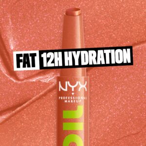NYX Professional Makeup Fat Oil Slick Click Hydrating Tinted Lip Balm, That's Major - Image 8