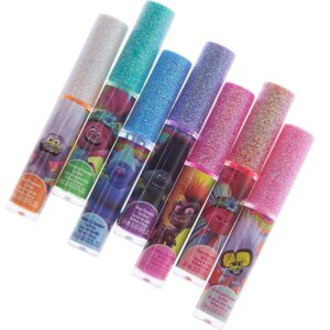 Townley Girl Trolls World Tour Super Sparkly 7 Pack Party Favor Lip Gloss, 7 CT - Image 4