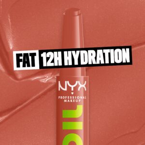 NYX Professional Makeup Fat Oil Slick Click Hydrating Tinted Lip Balm, That's Major - Image 59
