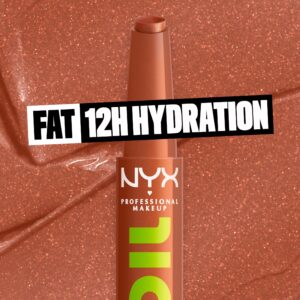 NYX Professional Makeup Fat Oil Slick Click Hydrating Tinted Lip Balm, That's Major - Image 115