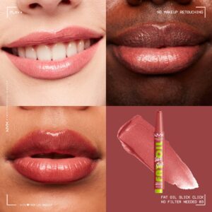 NYX Professional Makeup Fat Oil Slick Click Hydrating Tinted Lip Balm, That's Major - Image 125