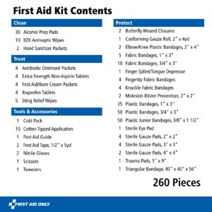 First Aid Only All-Purpose Emergency Kit - Home, Work, Travel, 260 Pieces - Image 4