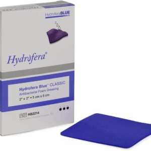 Hydrofera Blue Classic Antibacterial Foam Dressing, 2 x 2 Inch, 10 Count - Image 1