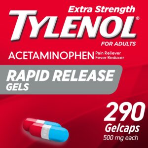 Tylenol Extra Strength Acetaminophen Rapid Release Gels, 290 Ct - Image 1