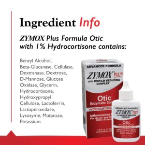 ZYMOX Advanced Formula Otic Plus Enzymatic Ear Solution for Dogs and Cats with 1% Hydrocortisone, 1.25oz - Image 5