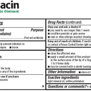 Bacitracin Ointment First Aid Antibiotic, Prevent Infection Minor Cut, 0.5oz (14g) - Image 3