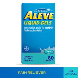 Aleve Liquid Gels Naproxen Sodium Pain Reliever, 80 Count - Image 1