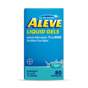 Aleve Liquid Gels Naproxen Sodium Pain Reliever, 80 Count - Image 2