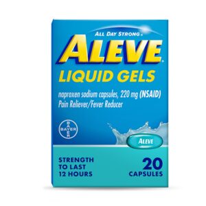 Aleve Liquid Gels Naproxen Sodium Pain Reliever, 80 Count - Image 9