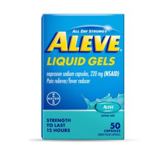 Aleve Liquid Gels Naproxen Sodium Pain Reliever, 80 Count - Image 10
