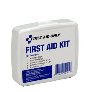 First Aid Only Personal First Aid Kit, Plastic Case, 13 Pc - Image 3
