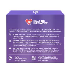 Band-Aid Brand Small Cushion Care Thick Gauze Pads, 2 in x 2 in, 25 Ct - Image 8