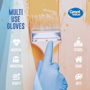 Great Value Nitrile Disposable Gloves, One Size, 100 Ct - Image 4