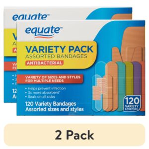 Equate Antibacterial Assorted Bandages Variety Pack, 120 Count - Image 11