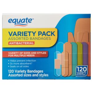 Equate Antibacterial Assorted Bandages Variety Pack, 120 Count - Image 12