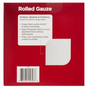 Equate Rolled Gauze, 3 in x 2.5 yds, 5 Rolls - Image 6