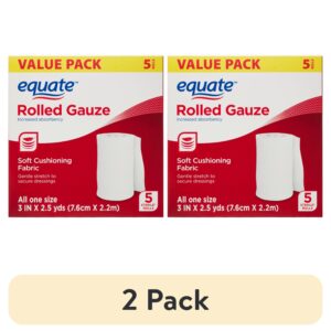 Equate Rolled Gauze, 3 in x 2.5 yds, 5 Rolls - Image 9