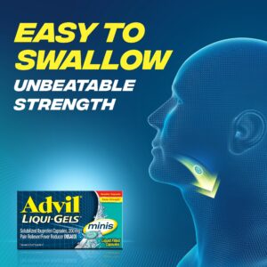 Advil Liqui-Gels Minis Pain Relievers for Headache Relief, Fever Reducer Liquid Filled Capsules, 200 mg Ibuprofen, 160 Count - Image 4