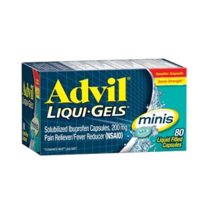 Advil Liqui-Gels Minis Pain Relievers for Headache Relief, Fever Reducer Liquid Filled Capsules, 200 mg Ibuprofen, 160 Count - Image 20