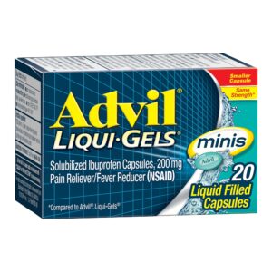 Advil Liqui-Gels Minis Pain Relievers for Headache Relief, Fever Reducer Liquid Filled Capsules, 200 mg Ibuprofen, 160 Count - Image 21