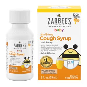 Zarbee's Baby Soothing Honey Cough Syrup, Peach & Honey, 2 fl. oz - Image 7