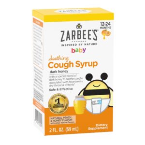 Zarbee's Baby Soothing Honey Cough Syrup, Peach & Honey, 2 fl. oz - Image 12