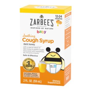Zarbee's Baby Soothing Honey Cough Syrup, Peach & Honey, 2 fl. oz - Image 15