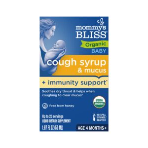 Mommy’s Bliss® Organic Baby Cough Syrup and Mucus + Immunity Support. Over-the Counter, 1.67 fl oz - Image 10