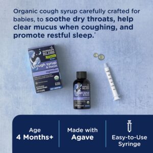 Mommy s Bliss Organic Cough Syrup Mucus Relief Night Time 4 Months 1 67 fl oz 50 ml - Image 3