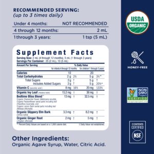 Mommy s Bliss Organic Cough Syrup Mucus Relief Night Time 4 Months 1 67 fl oz 50 ml - Image 6