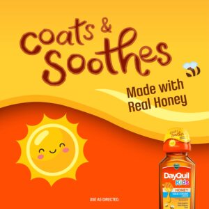 Vicks DayQuil Kids Cold and Cough Liquid, Cold Medicine for Children, Honey, 8 Fl oz - Image 4