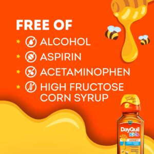 Vicks DayQuil Kids Cold and Cough Liquid, Cold Medicine for Children, Honey, 8 Fl oz - Image 8
