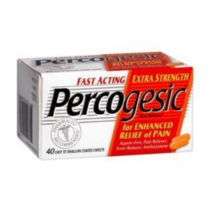 Percogesic Extra Strength Pain Reliever Coated Caplets - 40 Ea, 2 Pack - Image 1