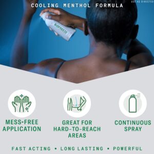 Biofreeze Professional Menthol Pain Relieving Spray 4 FL OZ Colorless Aerosol Spray For Pain Relief Associated With Sore Muscles, Arthritis, Simple Backaches, And Joint Pain (Packaging May Vary) - Image 3
