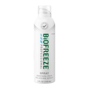 Biofreeze Professional Menthol Pain Relieving Spray 4 FL OZ Colorless Aerosol Spray For Pain Relief Associated With Sore Muscles, Arthritis, Simple Backaches, And Joint Pain (Packaging May Vary) - Image 9