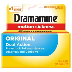 Dramamine Original, Motion Sickness Relief, Sensitive Stomach, 36 Count - Image 8