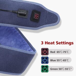 Heating Pad Wrap for Multiple Areas, 45x3.5in Extra Long Heated Arm Wrap, Portable Heat Brace for Wrist Elbows Arms Knee Ankle Leg, 3 Heat Settings All Around Body Warmer Heating Pad for Pain Relief - Image 3
