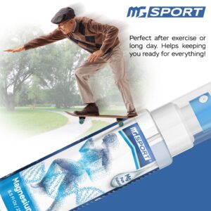 MG Sport Magnesium Oil Spray for Muscle Cramps, Bone & Joint Health, Sleep Support, 8.5 fl oz - Image 3