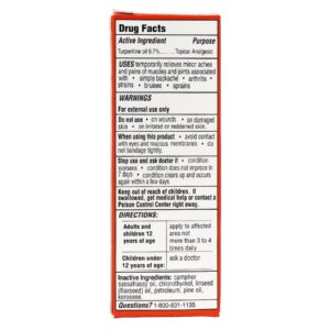 Dr. JH McLean Volcanic Oil, OTC Pain Relieving Liniment, Temporarily Relief of Muscle Pain and Aches, 2 oz - Image 2