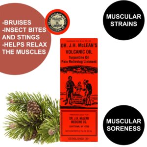 Dr. JH McLean Volcanic Oil, OTC Pain Relieving Liniment, Temporarily Relief of Muscle Pain and Aches, 2 oz - Image 5