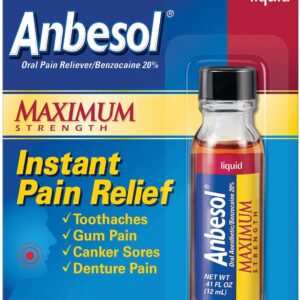Anbesol Liquid Maximum Strength, Instant Oral Pain Relief, 0.41 oz. - Image 5