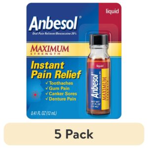 Anbesol Liquid Maximum Strength, Instant Oral Pain Relief, 0.41 oz. - Image 6