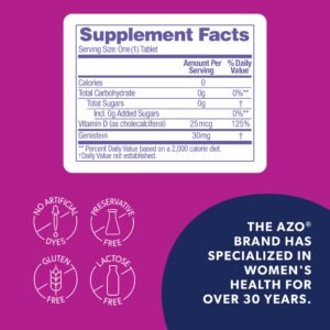 AZO® Daily Menopause Relief + Vitamin D Supplements for Women, Reduces Hot Flashes and Night Sweats, 30 Count - Image 7