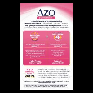 AZO Dual Protection Urinary and Vaginal Support*, with Intelliflora Blend, 30 Count - Image 12